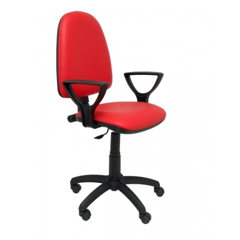 Ayna similpiel brazos fijos - Rojo