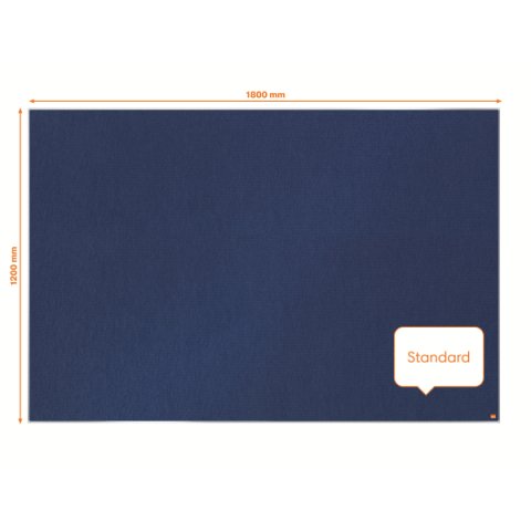 Tablero de anuncios de fieltro Nobo Impression Pro de 1800x1200 mm - Azul - 1800x1200mm