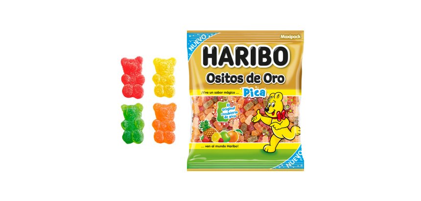 Gominolas Haribo Ositos Oro Pica Maxipack - Bolsa 1 Kg