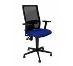 Silla Povedilla respaldo malla negro asiento bali azul