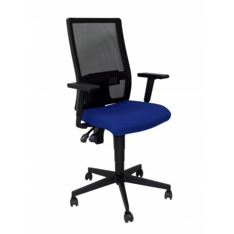 Silla Povedilla respaldo malla negro asiento bali azul