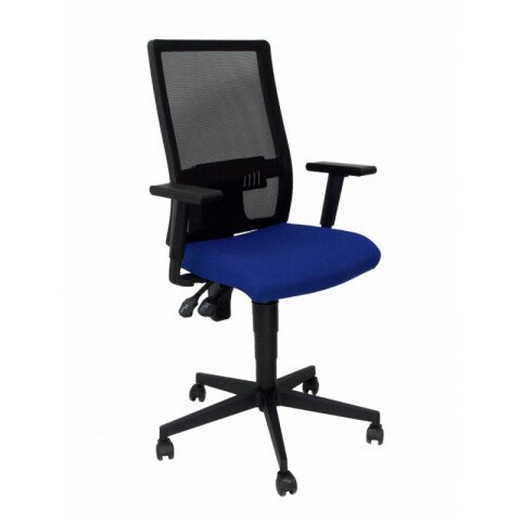 Silla Povedilla respaldo malla negro asiento bali azul - Azul