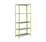 Estantería Simón Garden Comfort  5/400 verde/galvanizado Alt 180 x An 90 x Fon 40 cm