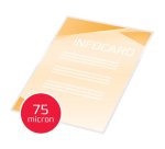 Paquete de 100 fundas de plastificación térmica GBC A6, 2 x 75 micras, brillante