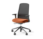 ROCKIT office chair fabric and mesh - High back with lumbar support - 1D armrests - Black structure