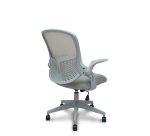 Silla Opti544 gris respaldo malla gris asiento 3D gris