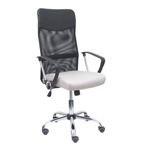Silla de oficina Gontar tapizada - Gris claro