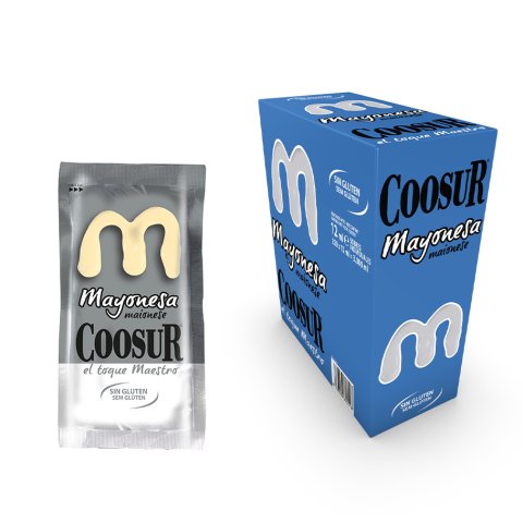 Mayonesa en monodosis de12 g Coosur - Caja de 250 unidades