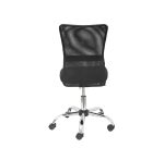 Chaise de Bureau Modèle Pardal Maille Noir Sans Accoudoirs