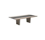Xennon meeting table L.281 x D.140 cm with leather insert