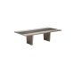 Table de réunion Xennon L.281 x P.140 cm avec insert en cuir