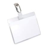 Porte-badge 60x90 mm avec clip - Boîte de 25