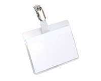 Porte-badge 60x90 mm avec clip - Boîte de 25
