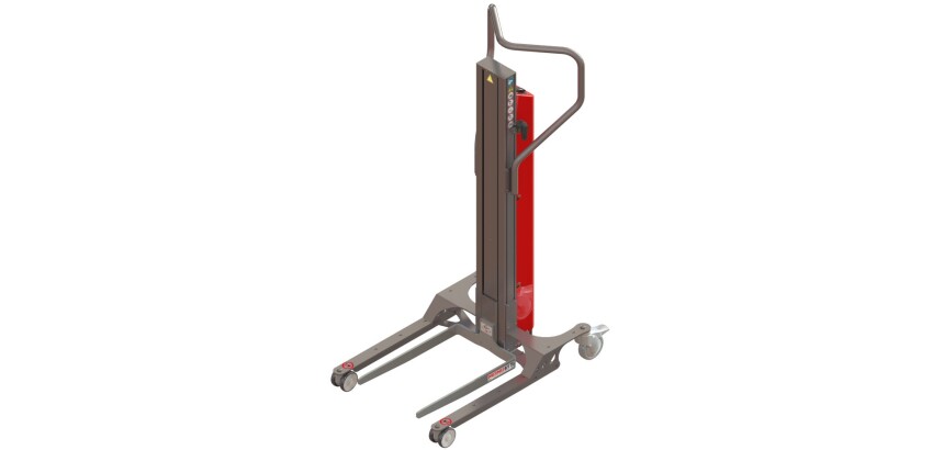 Gerbeur Astair à levée électrique avec fourches 60 kg course de levée 900 mm