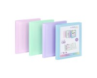 Protège-documents personnalisable 20 pochettes - 40 vues - A4 - polypropylène  RAINBOW PASTEL VIQUEL- Coloris assortis