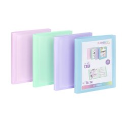 Protège-documents personnalisable 20 pochettes - 40 vues - A4 - polypropylène  RAINBOW PASTEL VIQUEL- Coloris assortis