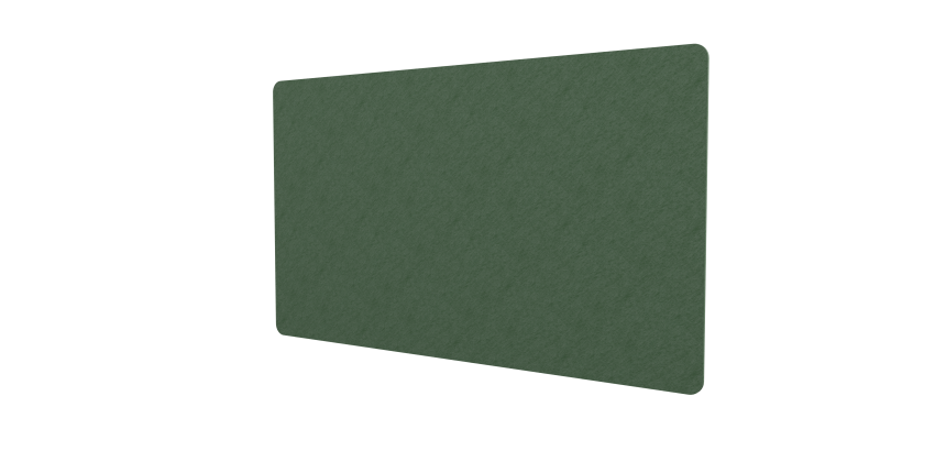 Panneau acoustique mural Nael en PET 12 mm - avec châssis de renfort au dos - forme ronde ou rectangle