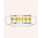 Kit Taza + Calcetines "Levántate con el Pie Derecho" talla 42-46
