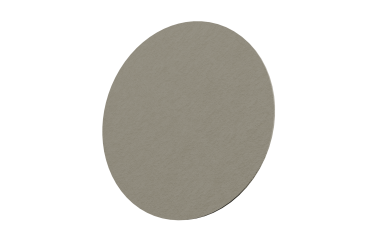 Panneau acoustique pour plafond Julia Beige en PET 12 mm- fixation par câbles pour plafonds durs - rond ou rectangle