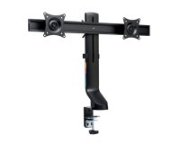 Brazo SmartFit™ de ahorro de espacio para dos monitores