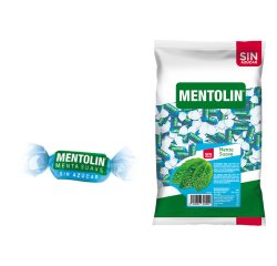Caramelos Mentolin Sin Azúcar Menta Suave- Bolsa de 1 kg