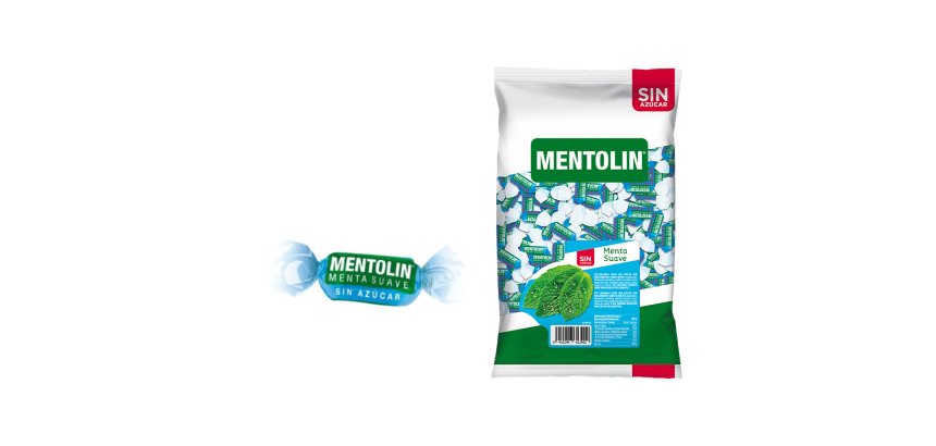 Caramelos Mentolin Sin Azúcar Menta Suave- Bolsa de 1 kg