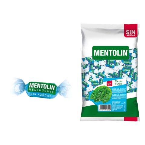 Caramelos Mentolin Sin Azúcar Menta Suave- Bolsa de 1 kg