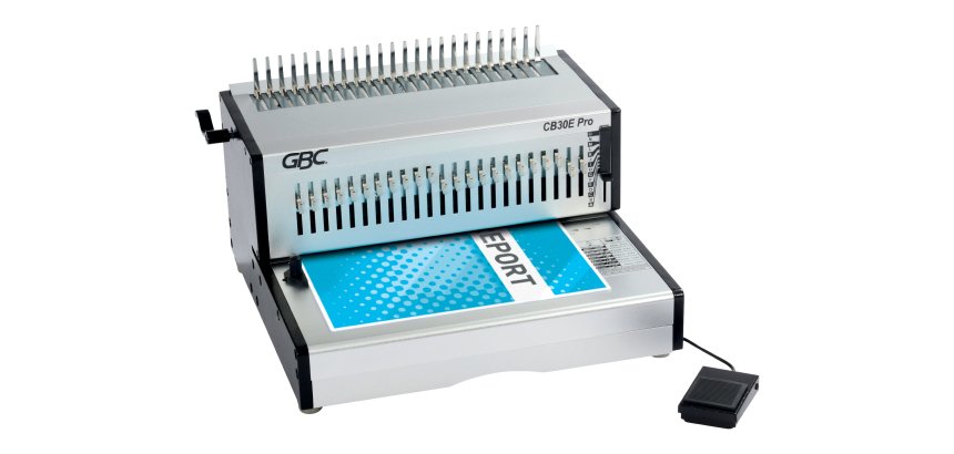 Encuadernadora eléctrica de canutillo GBC CB30E Pro Capacidad 500 hojas A4