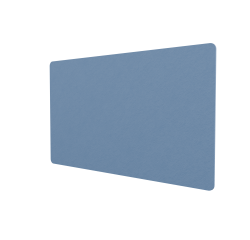 Panneau mural acoustique Mathilda en PET 12 mm - forme rectangle ou ronde - fixation par colle en spray