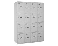 Taquilla desmontada Simon Locker desm. 4 puertas 4/16 300 (1200) gri