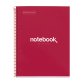 Notebook Emotions, Couverture rigide, A4, quadrillage 5x5 mm, 80 feuilles de 1 couleur, Miquelrius, Rouge.
