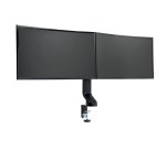Brazo SmartFit™ de ahorro de espacio para dos monitores