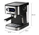 DOMO Machine à expresso avec manomètre - 20 bar