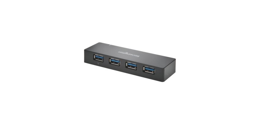 Hub Kensington 4 puertos y cargador USB 3.0 

