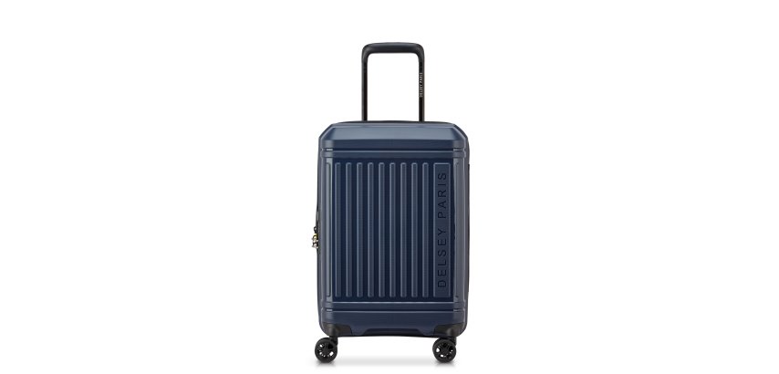 Delsey Lutece - Valise extensible 4 doubles roues - 55 cm bleu marine
