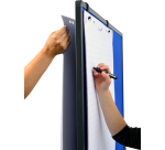Tableau multi-usages XL PREMIUM - Tableau blanc / Feutrine bleu - Legamaster