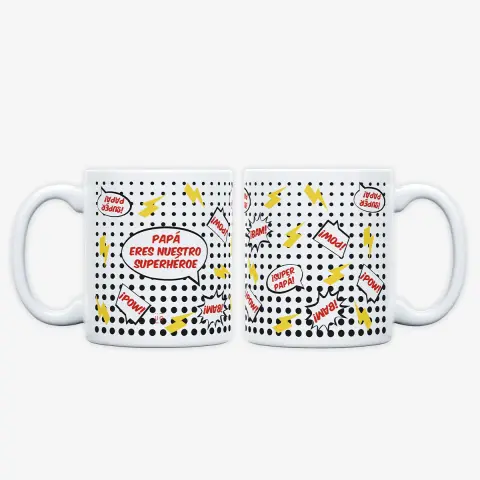 Taza "Papá eres nuestro superhéroe"
