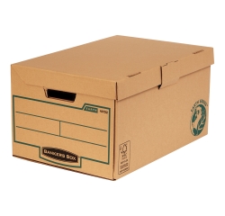 Pack de 10 Maxi contenedor de archivos para Folio con tapa fija Fellowes con montaje manual