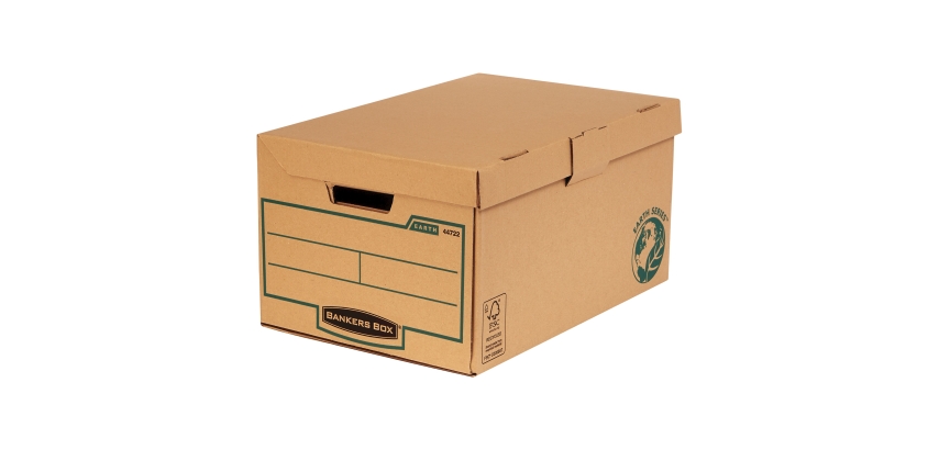 Pack de 10 Maxi contenedor de archivos para Folio con tapa fija Fellowes con montaje manual