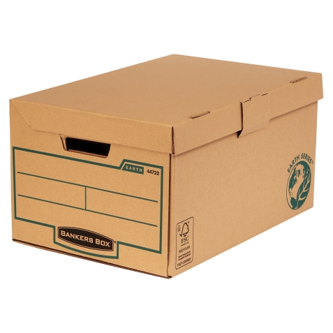 Pack de 10 Maxi contenedor de archivos para Folio con tapa fija Fellowes con montaje manual