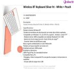 Silver HT Teclado inalambrico color Blanco y Melocotón
