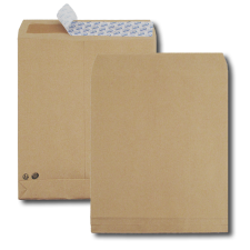 Boite de 250 sacs à soufflets kraft brun 26 280x375 120 g/m² bande de protection