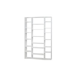 Boekenrek Valsa H 224 x B 144 cm - wit