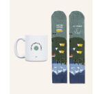 Kit Taza + Calcetines "Que me quiten lo viajao" talla 36-41
