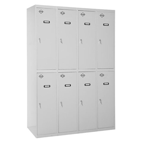 Taquilla desmontada Simon Locker prof.dism.tandem 4/8 300 (1200) gris