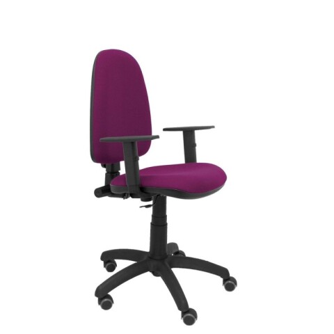 Ayna brazos regulables ruedas parquet tapizado - Violeta