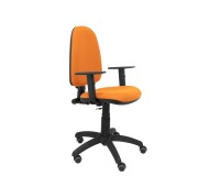 Silla de oficina Ayna brazos regulables ruedas parquet tapizado