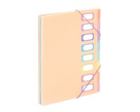 Trieur extensible 8 compartiments A4 - VIQUEL  RAINBOW PASTEL - Nude