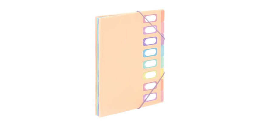 Trieur extensible 8 compartiments A4 - VIQUEL  RAINBOW PASTEL - Nude