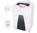 Destructora de documentos HSM SECURIO P44i, nivel de seguridad 4, corte en partículas, 45 hojas
